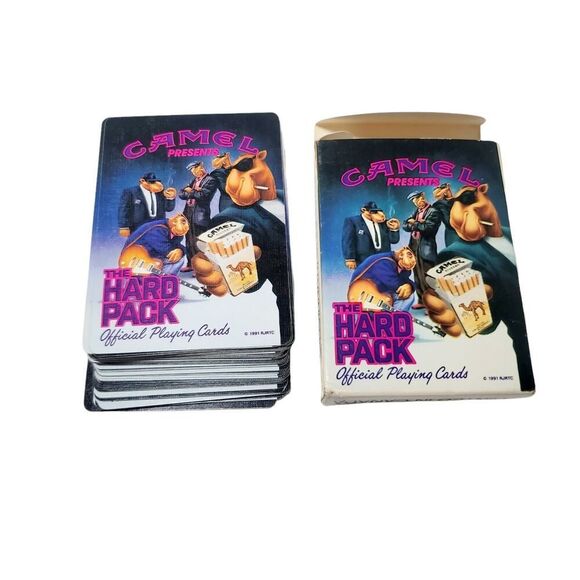 Vintage 1991 The Hard Pack Camel Official Playing Cards Factory Sealed lot of 2 - Picture 3 of 3